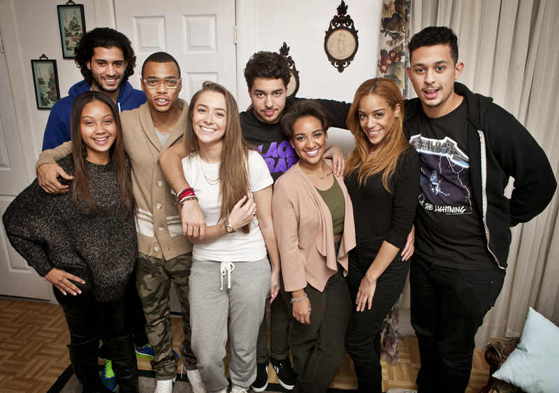 Cast of MTV's "The Heights," Washington Heights, NY, NY. Photo By Zandy Mangold. ©2013